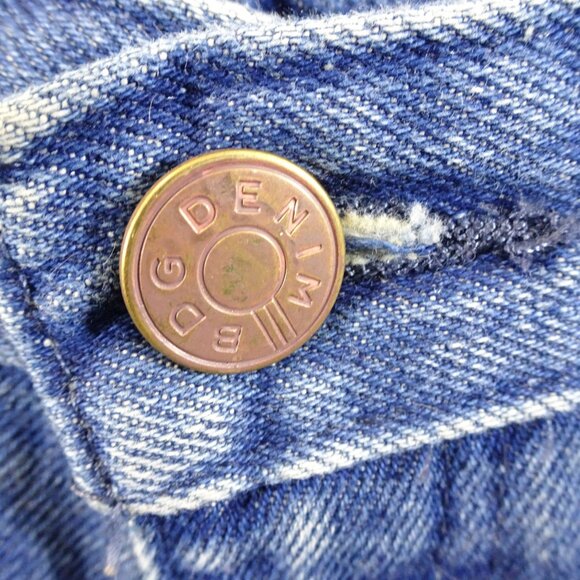 BDG Denim Shorts Womens Size 27 High Rise Cut Off Destroyed Shortie Festival - Picture 4 of 6